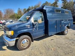 Ford salvage cars for sale: 2002 Ford Econoline E350 Super Duty Cutaway Van