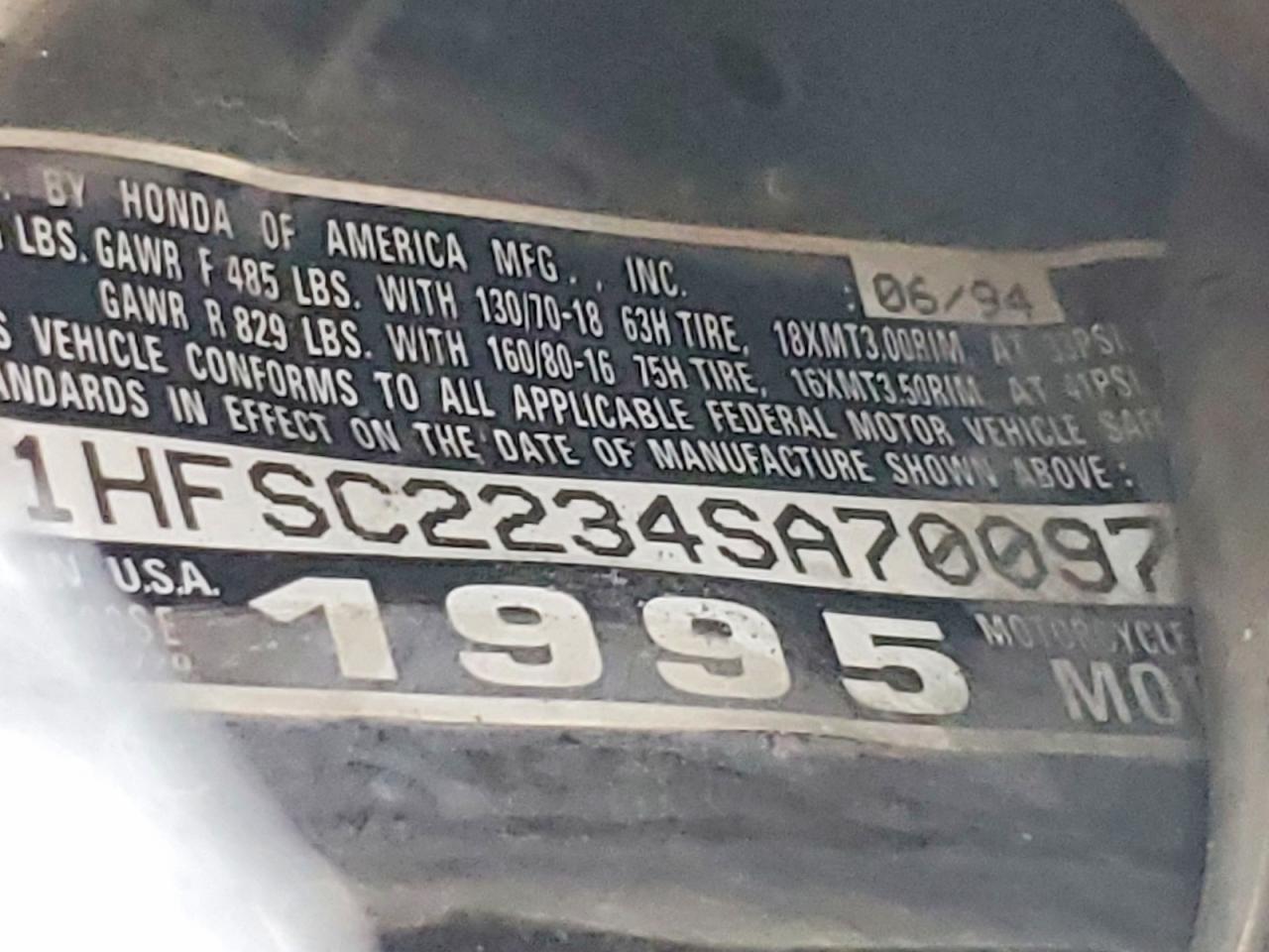 1995 Honda GL1500 SE12