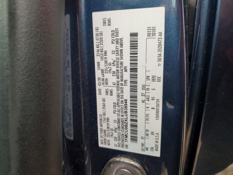 2020 Ford Escape se Sport