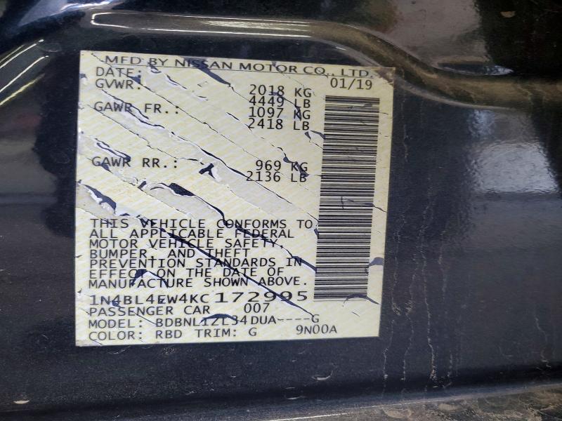 2019 Nissan Altima 2.5 sl