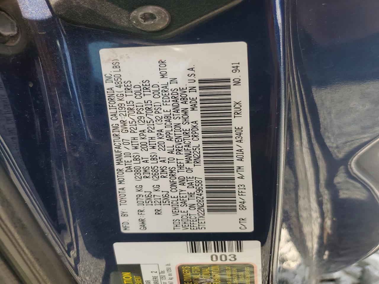 2008 Toyota Tacoma Base