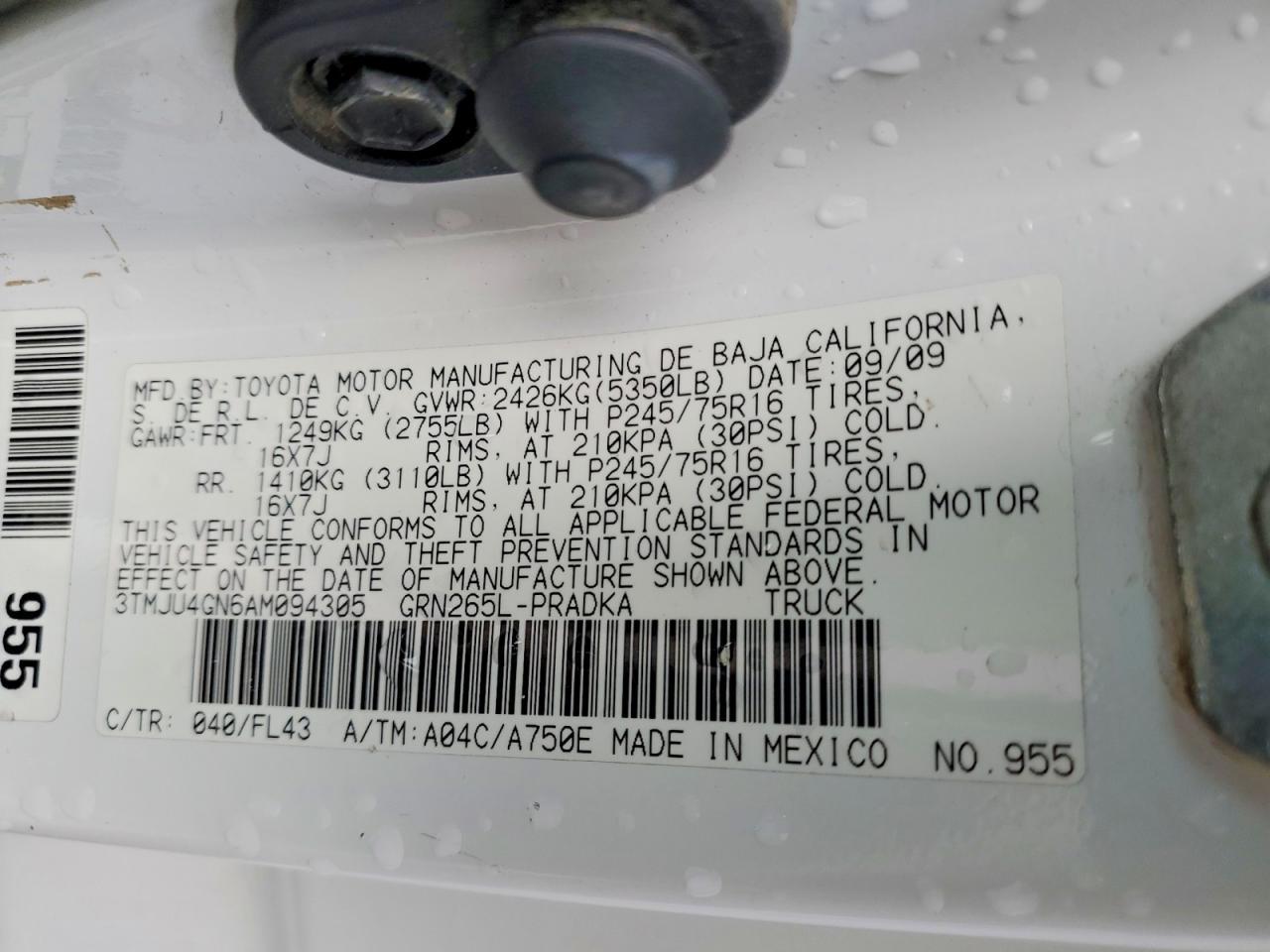 2010 Toyota Tacoma Prerunner V6