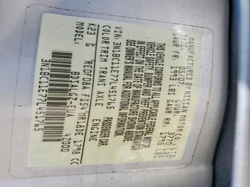 2007 Nissan Versa 1.8 s