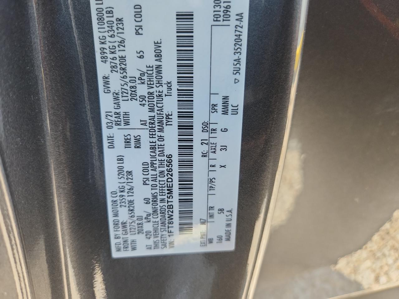 2021 Ford F250 Super Duty