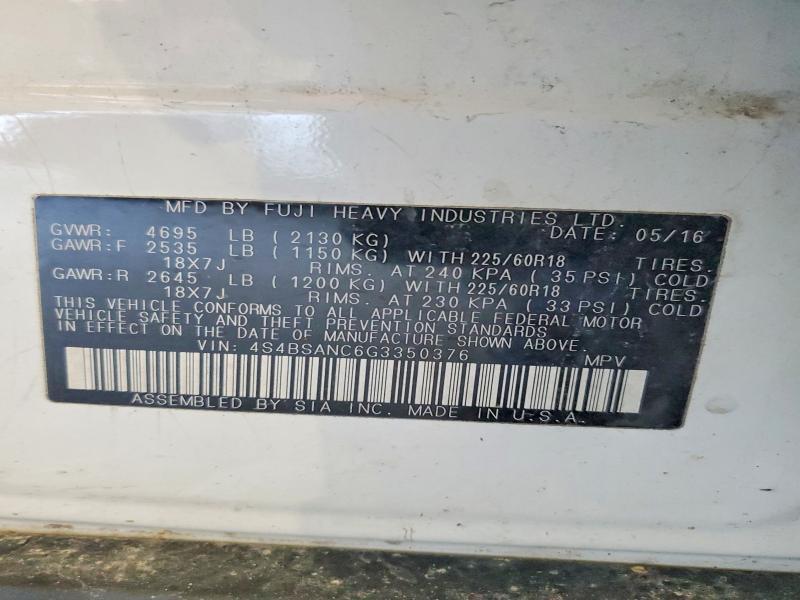 2016 Subaru Outback 2.5i Limited