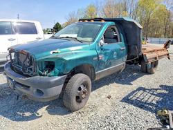 Salvage cars for sale from Copart Mebane, NC: 2008 Dodge RAM 3500 ST Dump Flatbed Truck