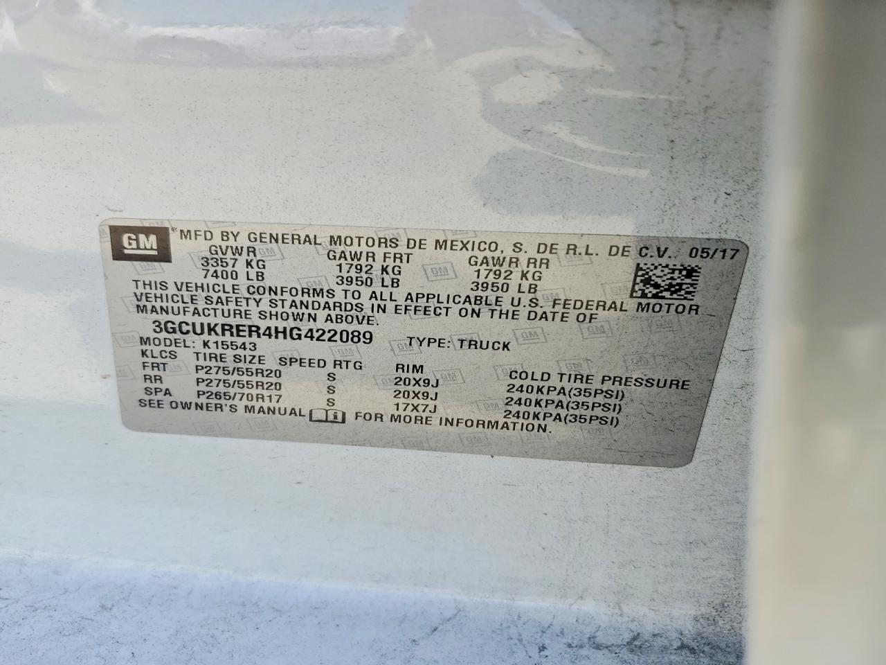2017 Chevrolet Silverado K1500 LT
