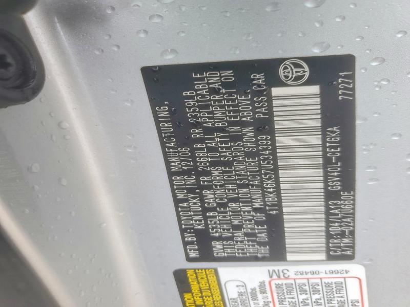 2007 Toyota Camry xle V6