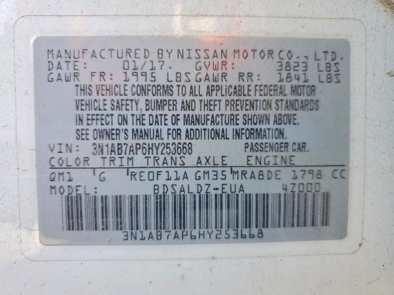 2017 Nissan Sentra sv