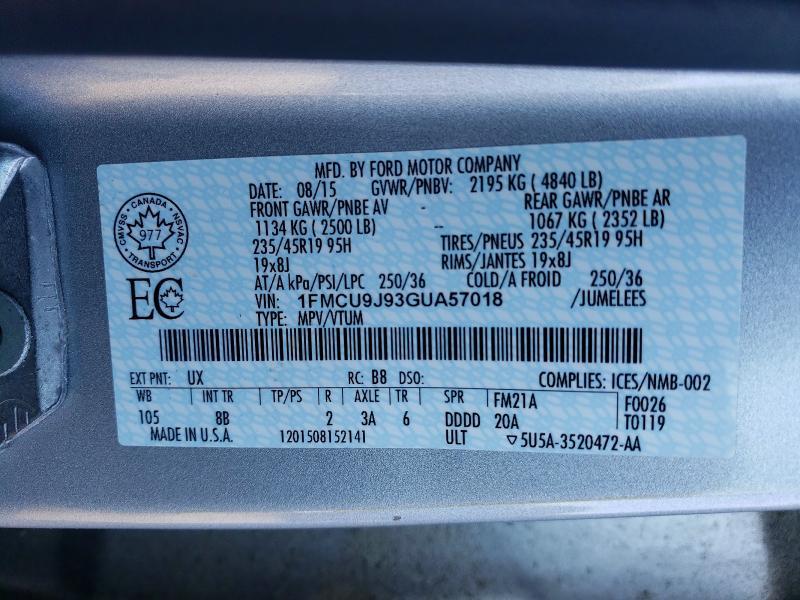 2016 Ford Escape Titanium