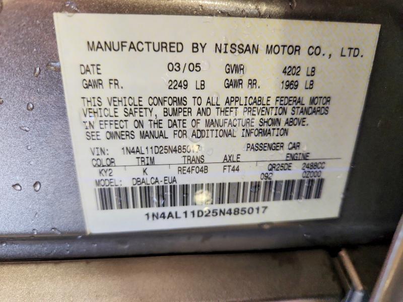 2005 Nissan Altima 2.5