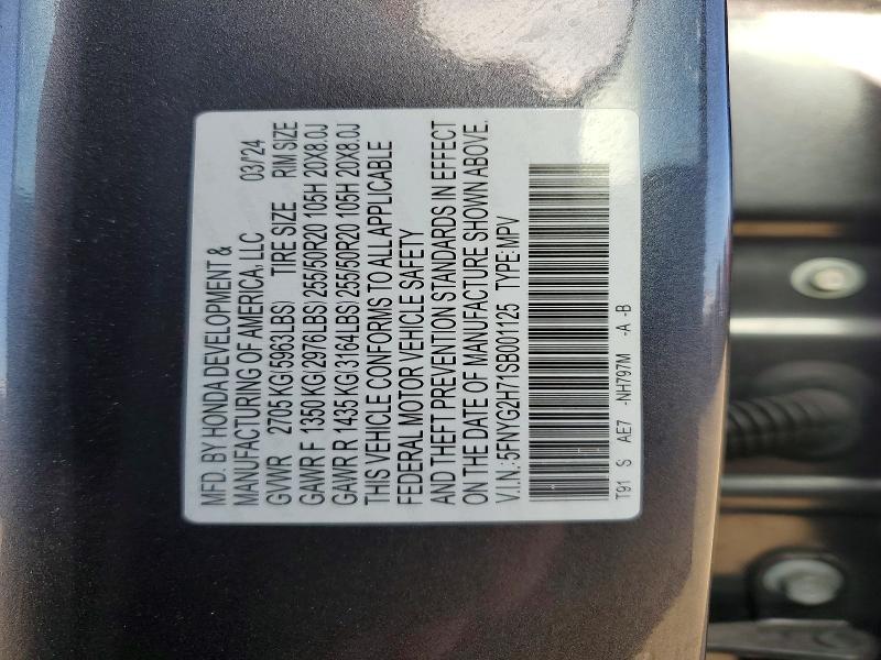 2025 Honda Pilot Touring