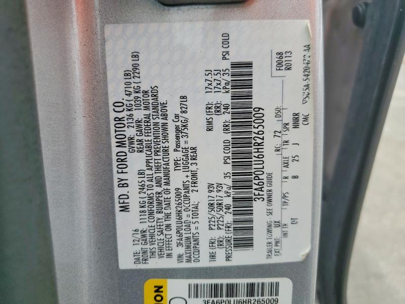 2017 Ford Fusion se Hybrid