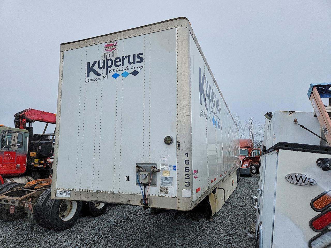 2016 Wabash 2013 Wabash Dvcvhpc DRY Van Trailer