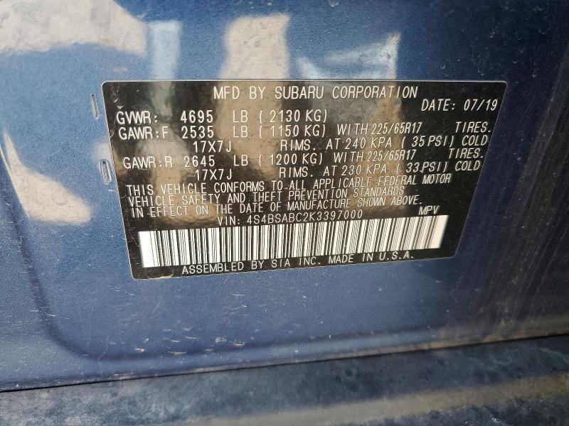 2019 Subaru Outback 2.5i