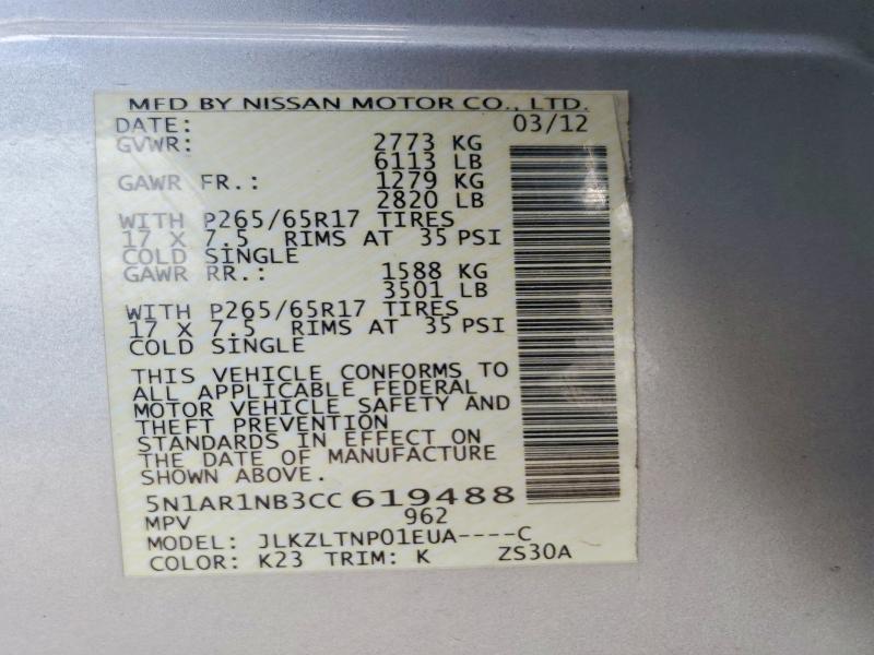 2012 Niss Pathfinder