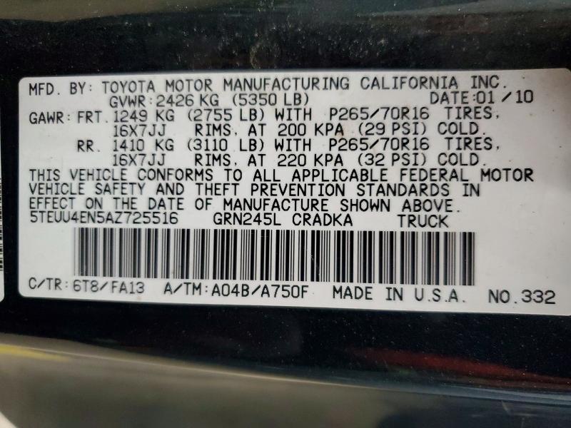 2010 Toyota Tacoma V6