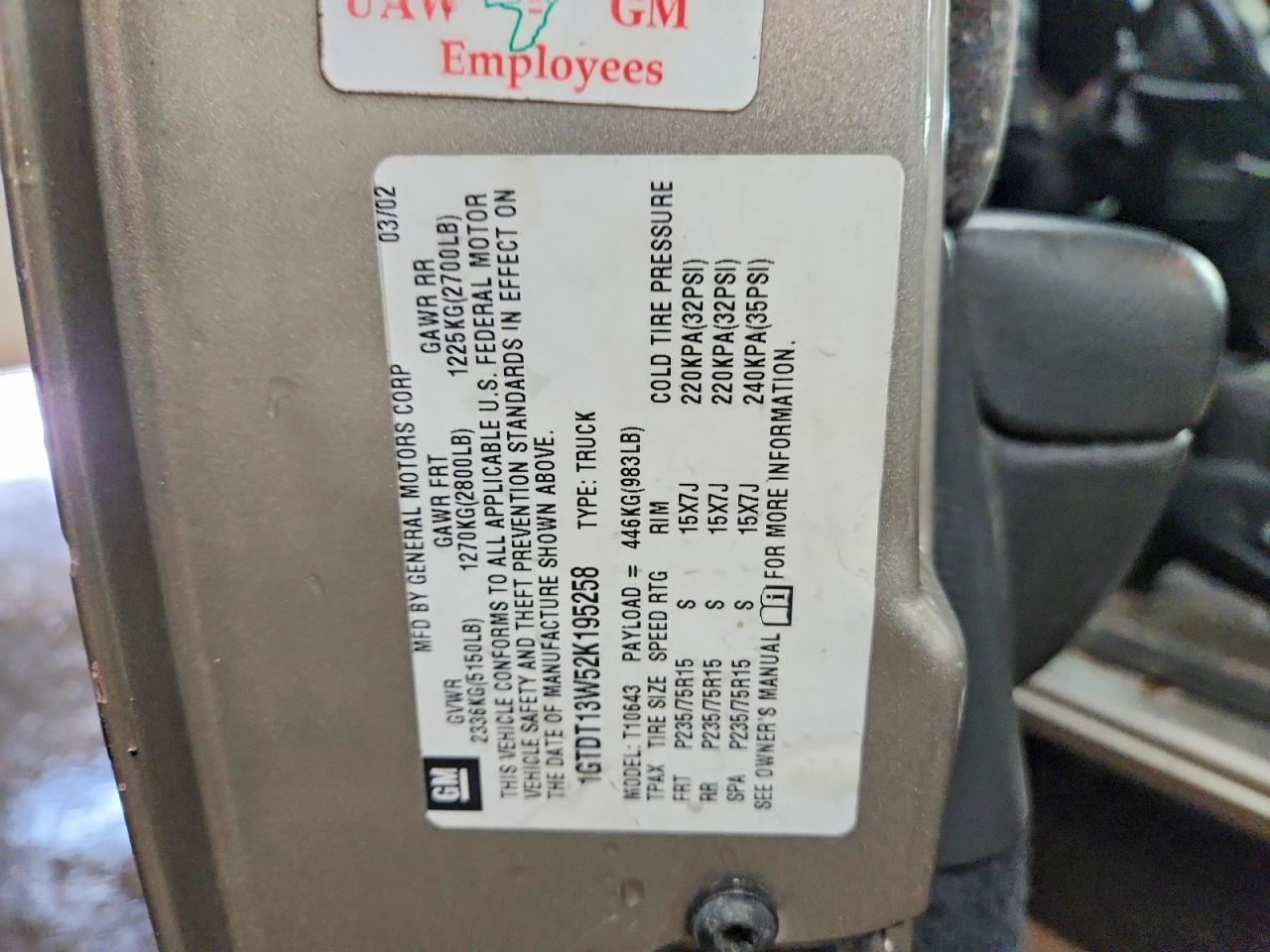 2002 GMC Sonoma