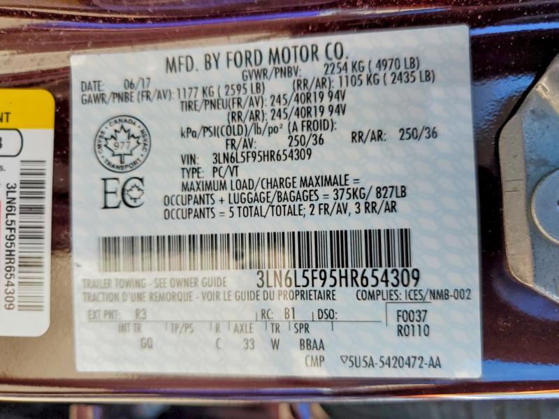 2017 Lincoln Mkz Reserve