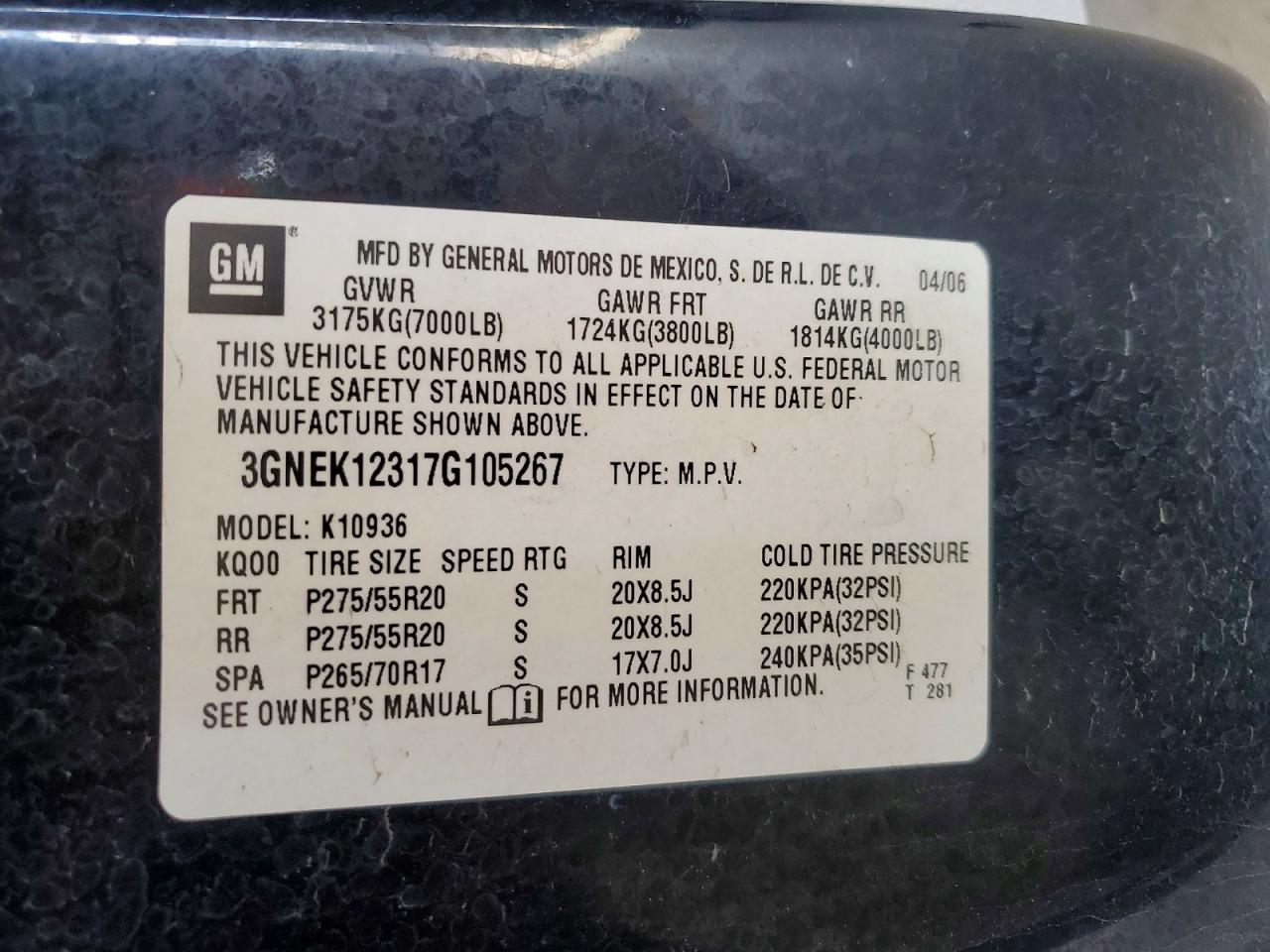 2007 Chevrolet Avalanche K1500