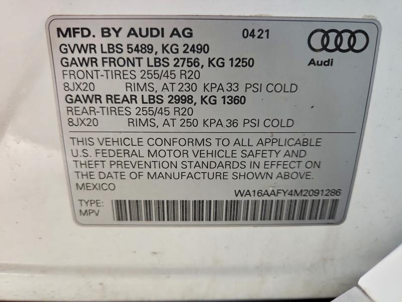 2021 Audi Q5 Sportback Prestige