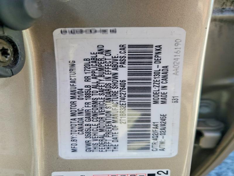 2004 Toyota Corolla le