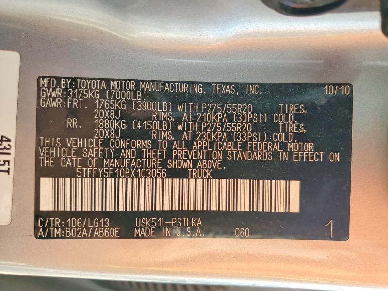 2011 Toyota Tundra Crewmax Limited