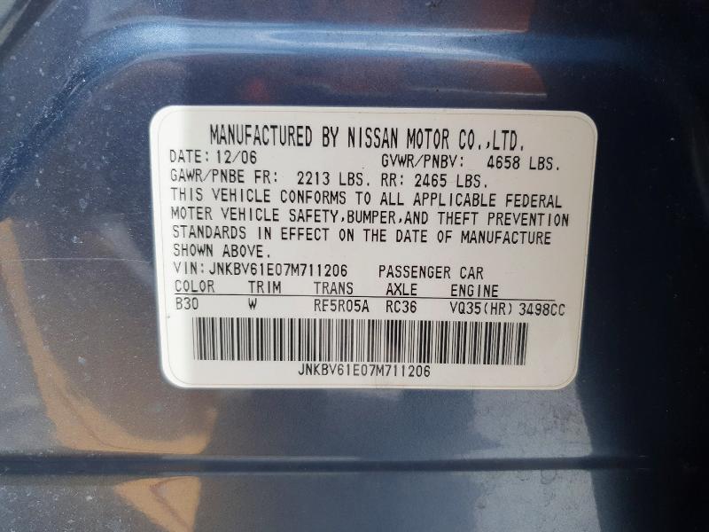 2007 Infiniti G35 Base