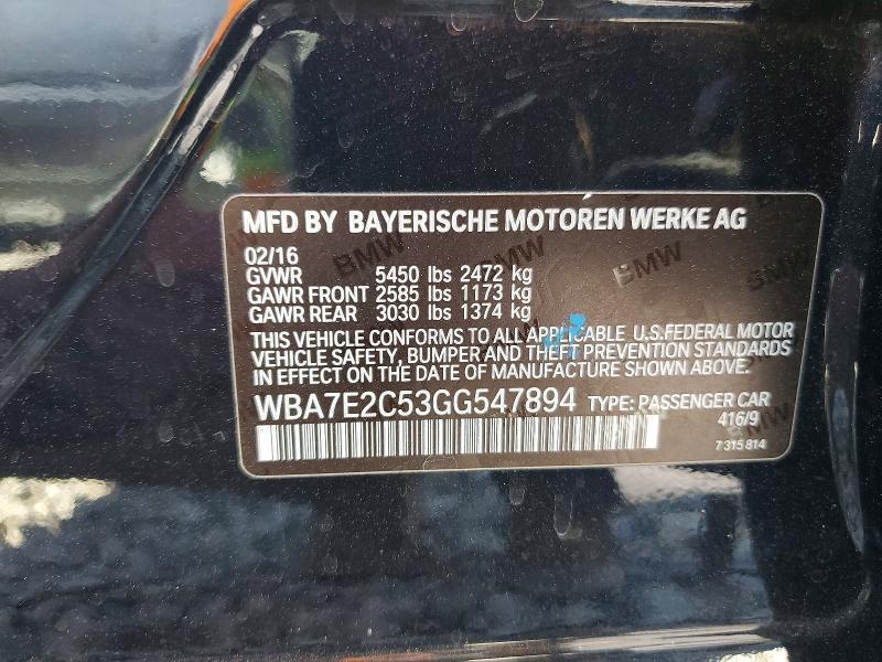 2016 BMW 740 i