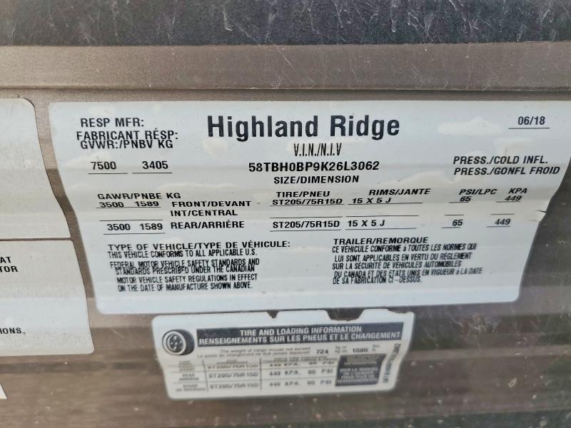 2019 Highland Ridge Mesa Ridge Camper