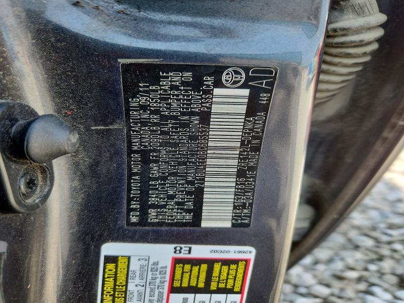 2011 Toyota Corolla le