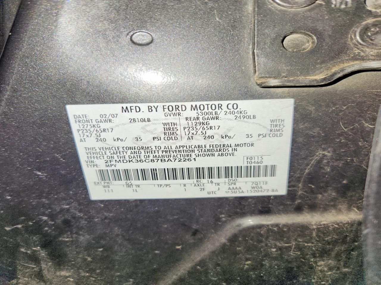 2007 Ford Edge se