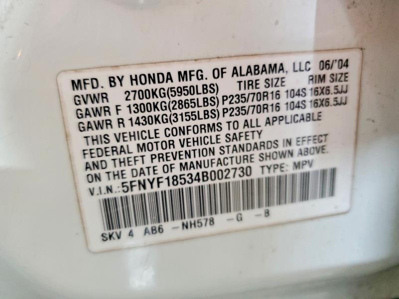2004 Honda Pilot exl