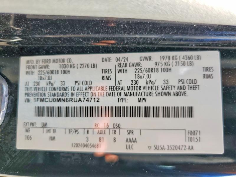 2024 Ford Escape st Line