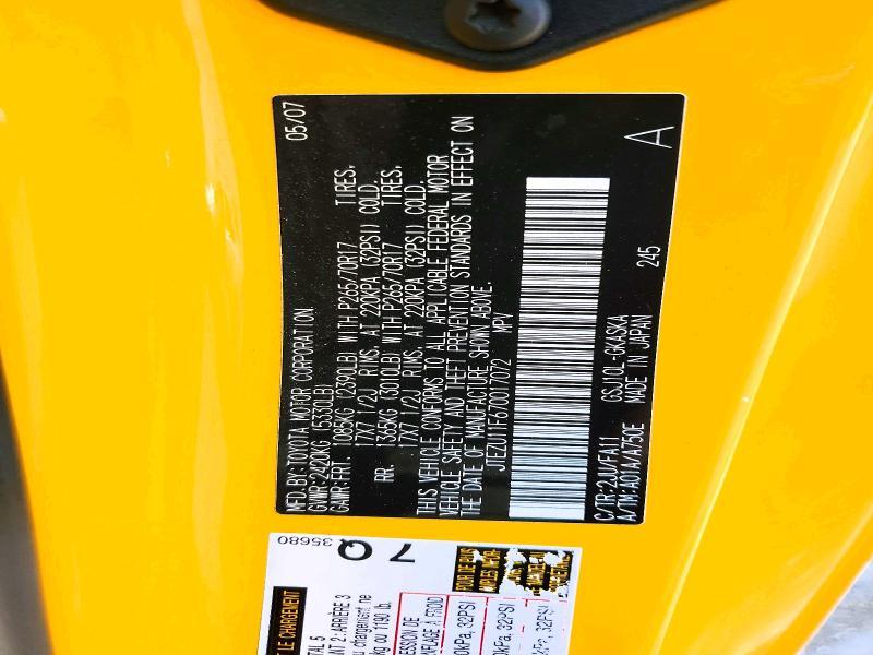 2007 Toyota Fj Cruiser Base