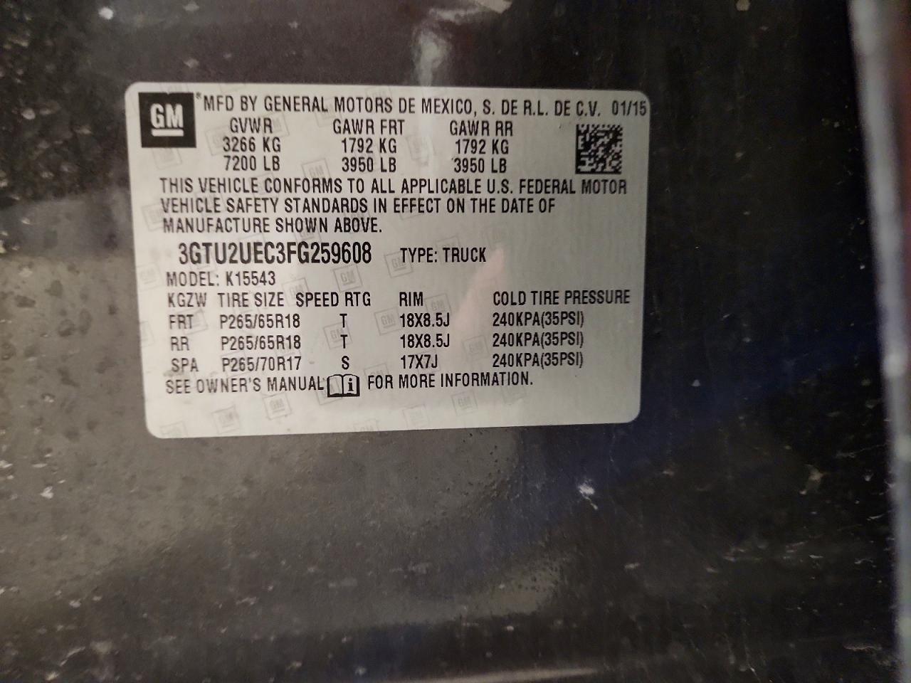 2015 GMC Sierra K1500 SLE