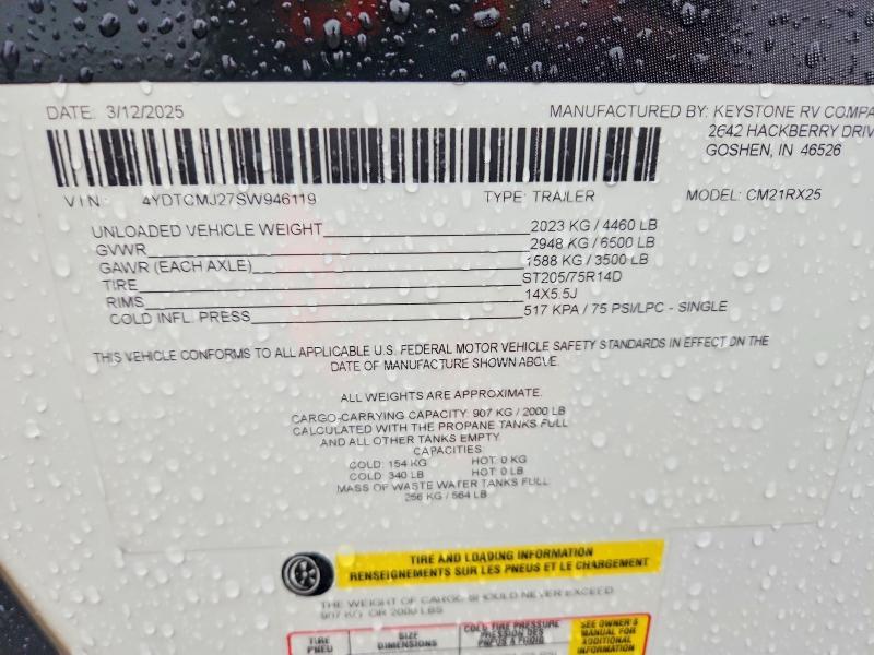 2025 Keystone Coleman Camper