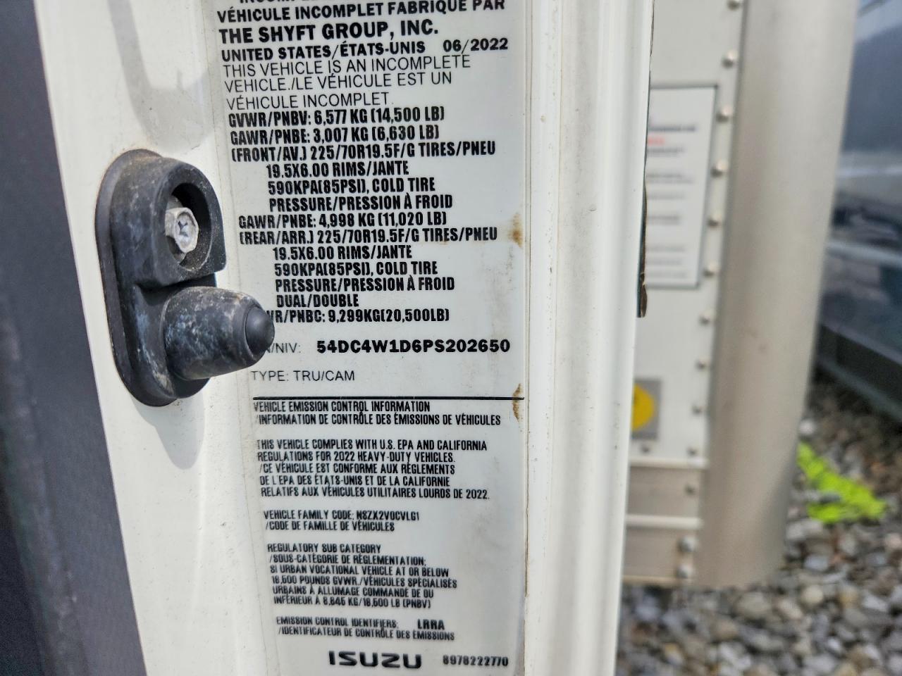 2023 Isuzu NPR HD BOX Truck