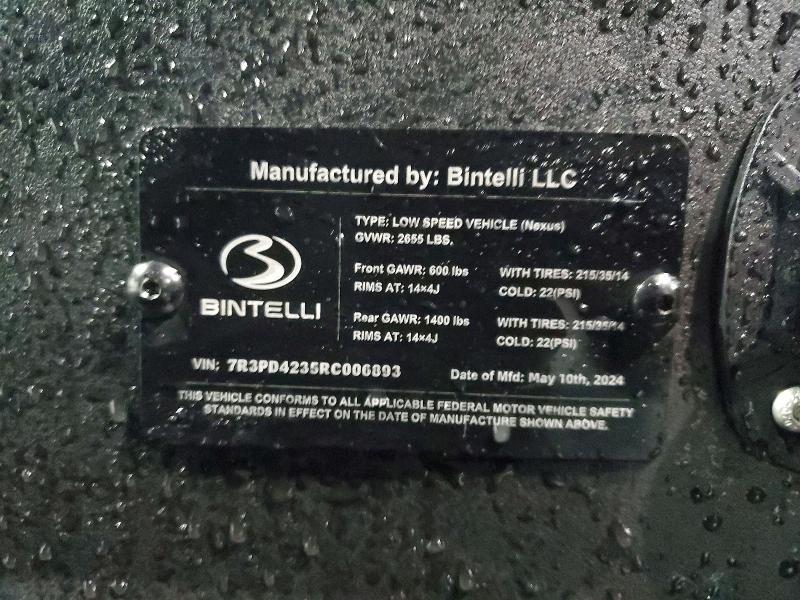 2024 Bintelli Golf Cart