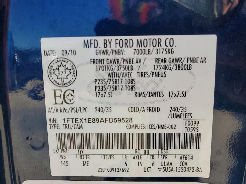 2010 Ford F150 Super cab