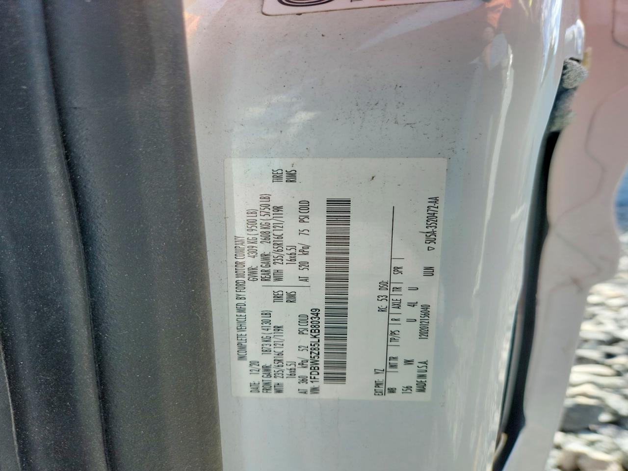 2020 Ford Transit Delivery Truck