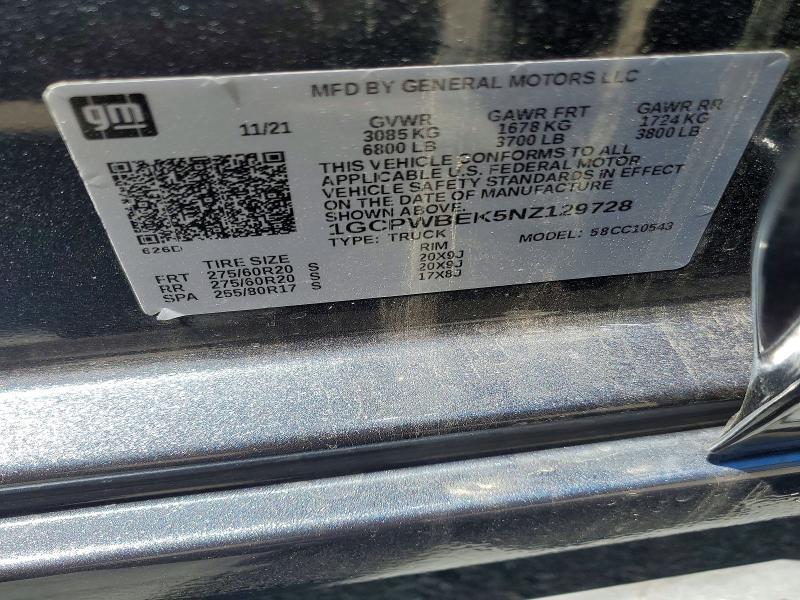 2022 Chev 1500 Silverado