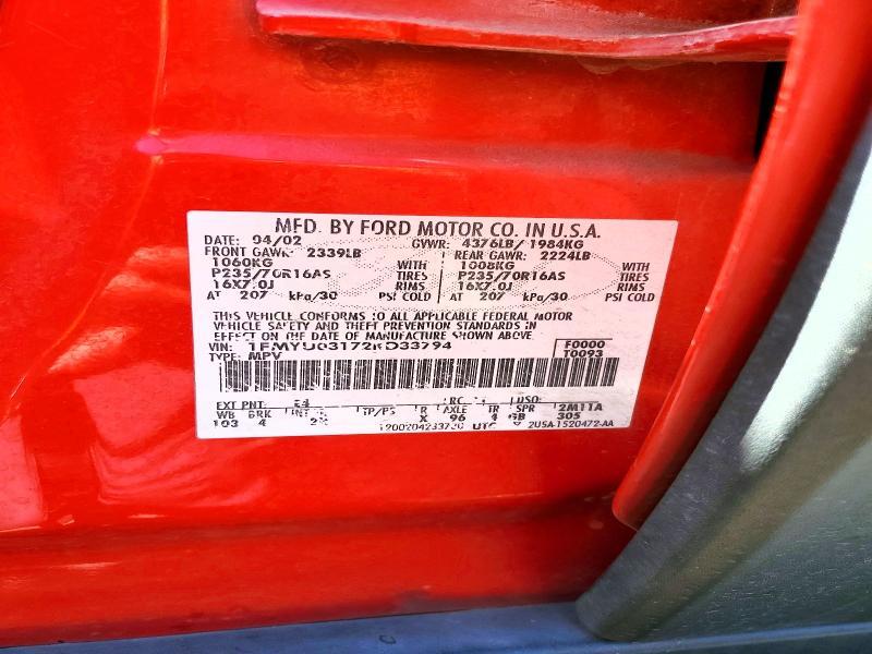 2002 Ford Escape xlt
