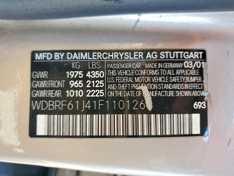 2001 Mercedes-Benz C 240