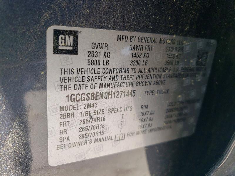 2017 Chev Colorado Z71