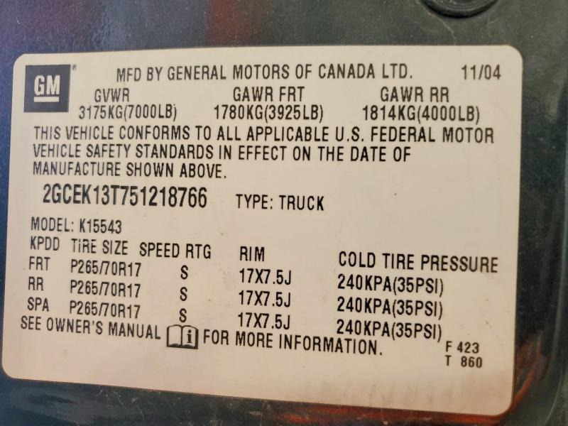 2005 Chevrolet Silverado K1500