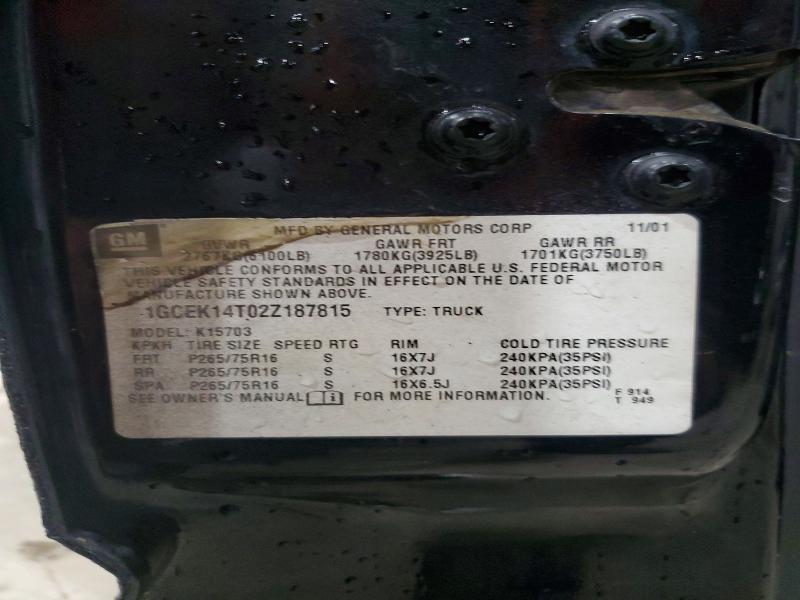 2002 Chevrolet Silverado K1500