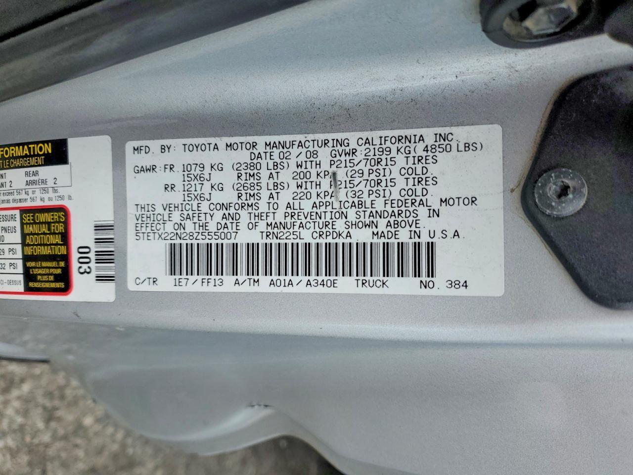 2008 Toyota Tacoma Base