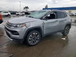 Jeep salvage cars for sale: 2022 Jeep Compass Limited