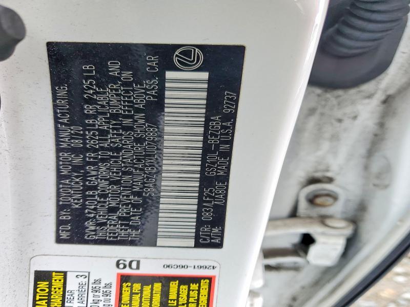 2020 Lexus Es 350 f Sport